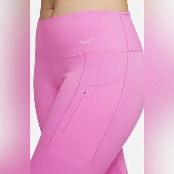 NWT Nike InfinaLock Firm Support High-Waisted 7/8 Pink Leggings - Picture 4 of 7